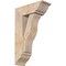 Ekena Millwork Funston Traditional Smooth Bracket w/ Offset Brace, Douglas Fir, 7 1/2"W x 20"D x 32"H BKT0806X20X32FST01SDF - alternate 1